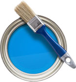 Peinture bleue